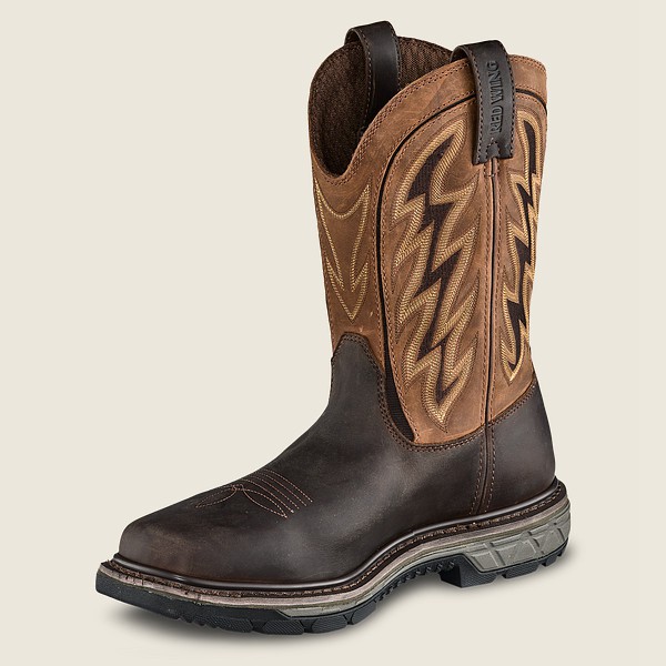 Work Støvler Herre - Red Wing Rio Flex - 11-Inch Waterproof Soft Toe Pull-On - Brune - TMAHVB-172